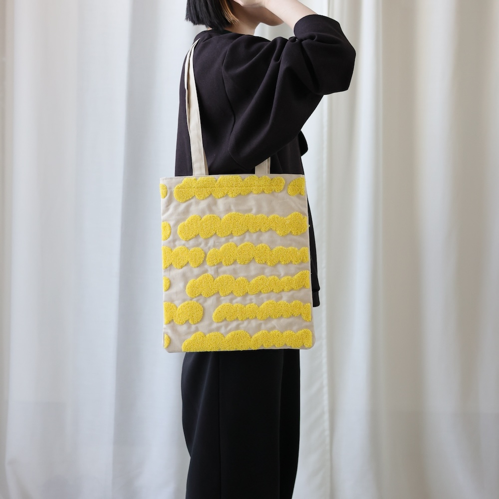Olya Fluffy Rectangle tote bag Bird | 8000000works | エイト